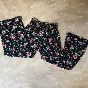 Floral swing pants